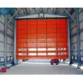 Wind Resistant Stacking PVC Fabric High Speed Door